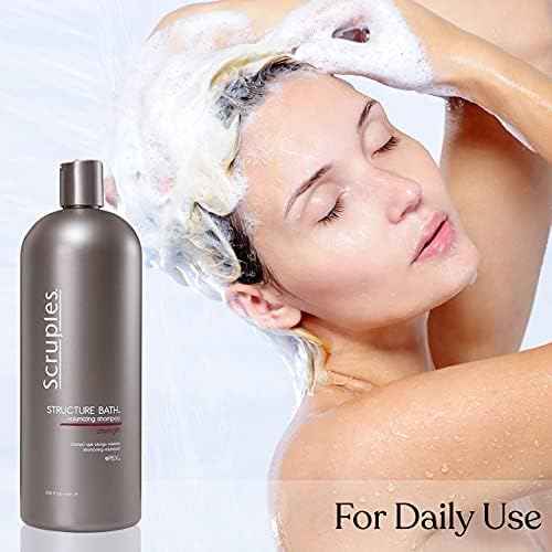 Scruples Structure Bath Volumizing Shampoo - Professional Grade Hair Care - Sulfate Free, Keratin Infused, Moisturizing and Volume Boosting for Fine and Damaged Hair (33.8 oz)