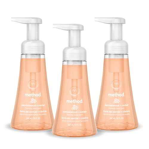 Method Foaming Hand Wash, Sandalwood + Cedar, 10 fl oz, 3 pack