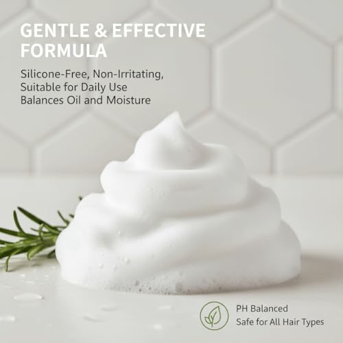 Organic Rosemary Hair Growth Shampoo - Strengthening & Thickening