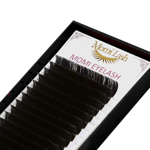Volume Lash Extension, 0.05, 0.07, 0.10 Thickness C/D/CC Curl Mixed Premium Eyelash Extension, Professional Salon Use Soft Silk Lash Trays for Lash Extensions (Black 0.07 D, 7-15mm)