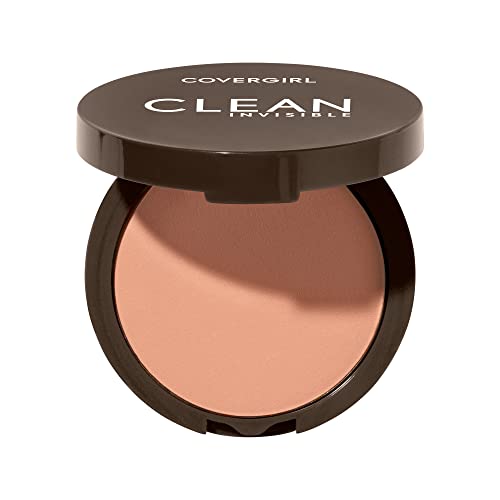Covergirl Clean Invisible Pressed Powder - Lightweight Vegan Formula, Medium Light 135