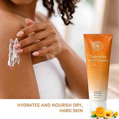 L¡¯EUDINE Calendula Cream ? Pack of 3-4fl oz Calendula Body Cream for Acne, Wrinkles, Fine Lines, Scars ? Calming and Soothing Repair Cream ? Natural Calendula Extract with Vitamin E, Echinacea