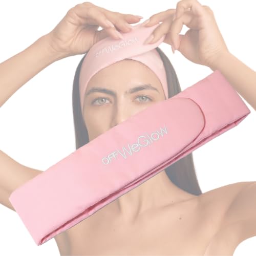 Soft Lyocell Spa Headband for Skincare & Makeup, Pink