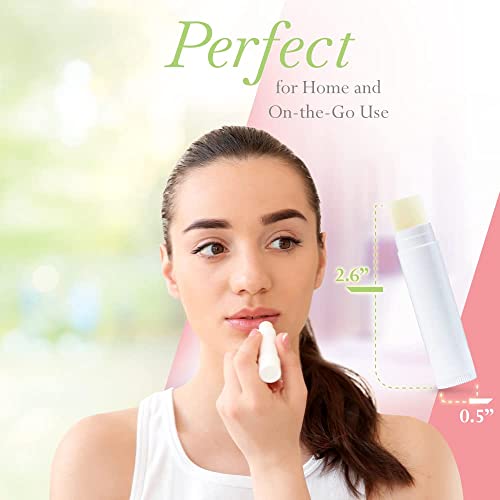 Lip Balm Bulk Unlabeled - Made in USA 150 Pack Vanilla Bulk Chapstick - Natural Ingredients Vitamin E Shea Butter - Custom Chapstick Bulk For Party & Wedding Favors