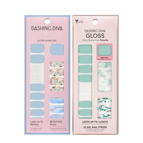 Dashing Diva Gloss Gel Nail Strips Bundle - Quartz Collection (2 Sets)