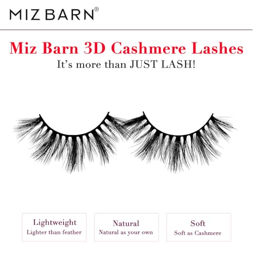 Miz Barn 3D Cashmere False Eyelashes - 5 Pairs