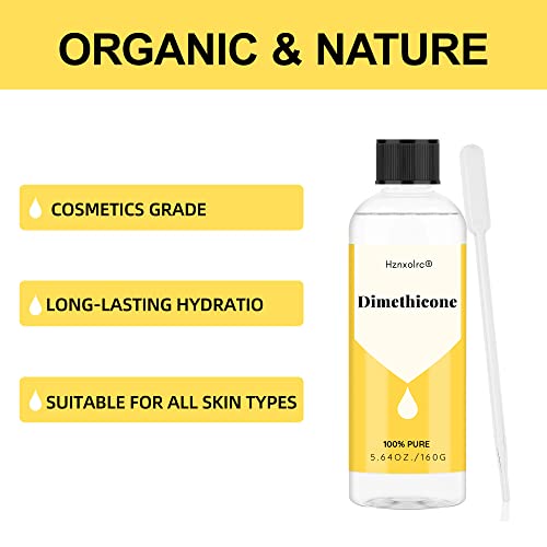 5.64 oz Dimethicone (Polydimethylsiloxane), 100% Pure, Cosmetic Grade, Suitable for Hair, Body, Skin Conditioning Products and More