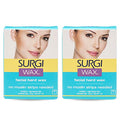 Surgiwax Microwaveable Facial Hair Removal Wax, Hard Wax Kit ? Stripless Hair Removal for Face, & Upper Lip, At-Home Waxing Kit for Women, 1 Oz, 2 Pack