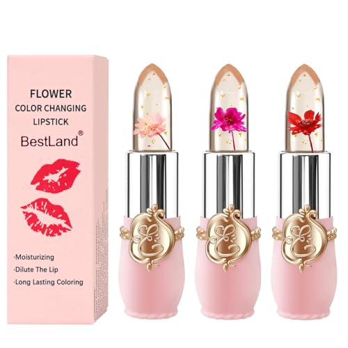 Flower Jelly Lipstick Set Temperature Color Change Moisturizing
