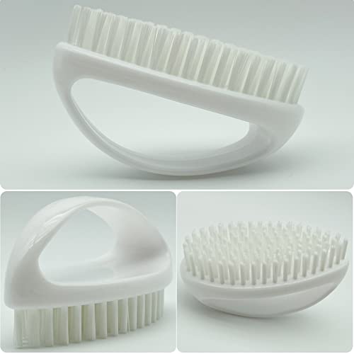 Heavy Duty Nail Brush for Cleaning Fingernails - Stiff Nylon Bristles