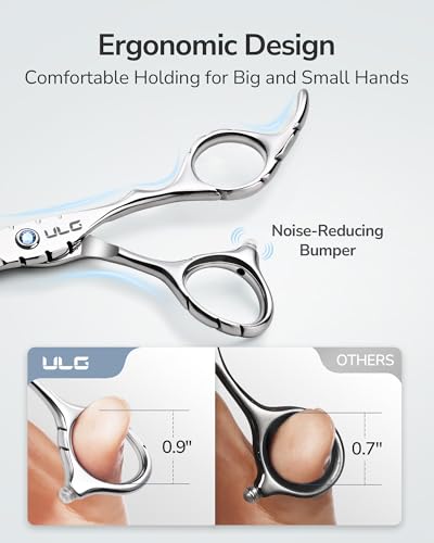 ULG 6.7” Hair Thinning Scissors - 100% Japanese Steel, 16-Tooth Chunker