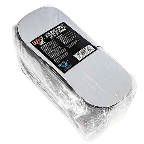 Bronze Tan Sticky Pads for Feet ? 25 Pairs, Disposable & Hygienic Non-Slip Pads ? Eco-Friendly Tanning Foot Protectors for Sunless or Self-Tanning at Home or Salon