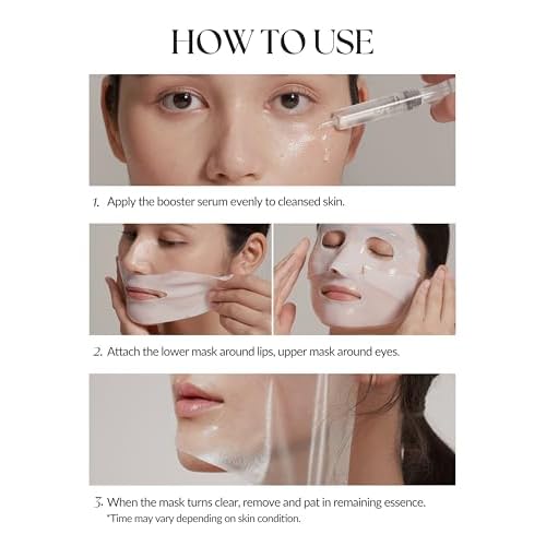 Collagen Overnight Face Mask 3 Step Pore Minimizer Hydrogel Sheet&Boost Serum-Oil Control PDRN-Tightening Exosome-Elasticity Retinal - #3 (3 Pack)