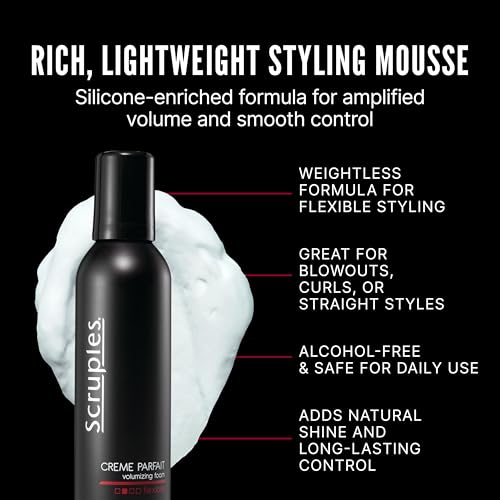 Scruples Creme Parfait Volumizing Mousse - Alcohol-Free Styling Foam, Pack of 2