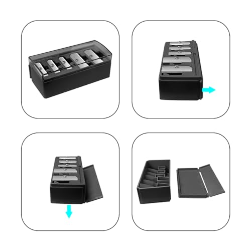 5-Hole Cosmetic Pencil Sharpener 2 Pack - Makeup Tool for Eyebrow & Lip Liner