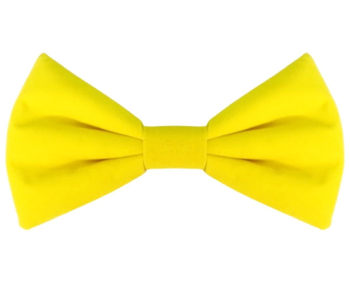 Big Oversize Velvet Bowknot Bows Hair Clips Headband: H47 (Yellow-CL)