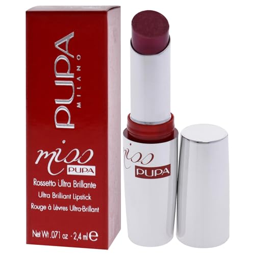 Pupa Milano Miss Lipstick - Creamy, Ultra Pigmented Color For Lips - Nourishing Formula - Crystal-Effect Lipstick - Ultimate Boost Of Volume And Hydration - 205 Timeless Rose - 0.071 OZ