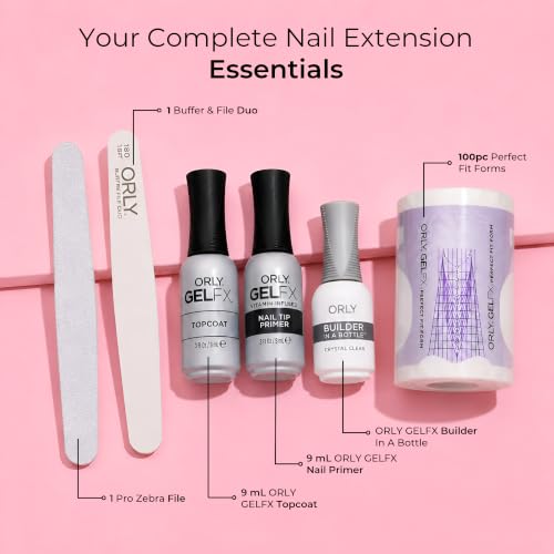 Orly GelFX Builder in a Bottle Nail Extension Kit - Sculpting Gel, Primer & Topcoat