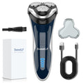 SweetLF Men's Electric Shaver, Silent & Powerful, IPX7 Waterproof, Dual-Track Floating Blades, Type C Fast Charging, 60 Minutes Charge, 120 Minutes Runtime, Precision Sideburn Trimmer, Travel-Friendly