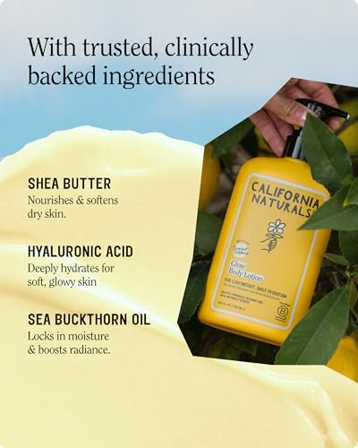 California Naturals Glow Body Lotion | Dry Skin Moisturizer 16.5oz