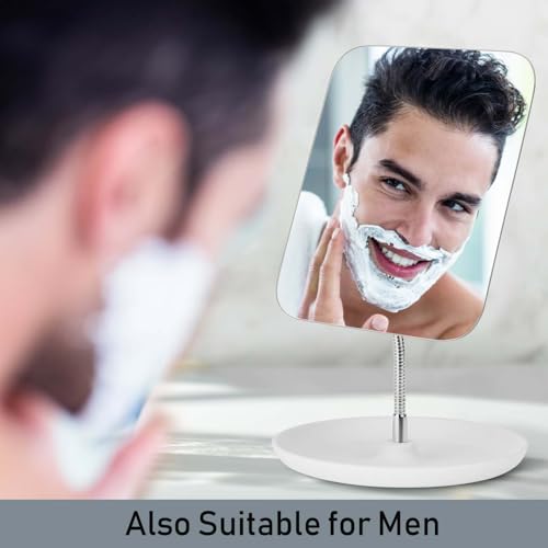 Makeup Mirror with Stand - 6.8" Vanity Mirror Gooseneck