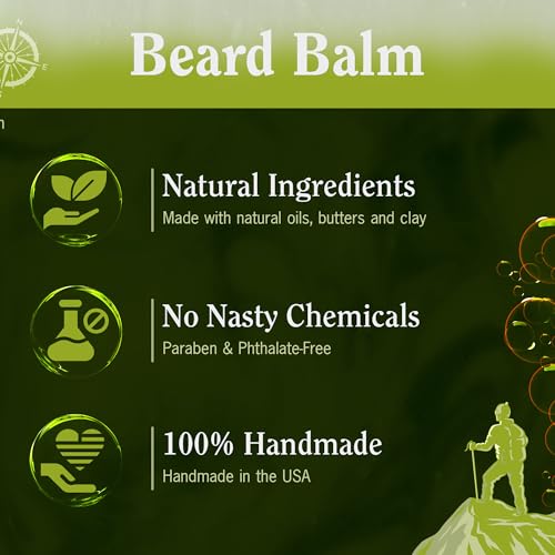 Compass Soap - 41¡Æ North | Beard Balm for Men | Best Beard Softener for Men with Nourishing Oils, for Healthier & Fuller Facial Hair Growth, 1 oz.