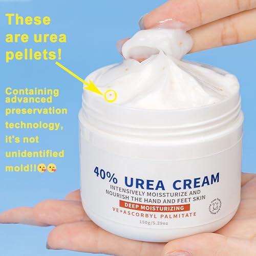 Grospe 40% Urea Foot Cream for Cracked Heels & Dry Skin Repair 5.29 Oz