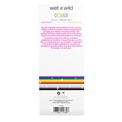 wet n wild PRIDE Makeup Brush Kit, Buildable & Blendable Multifunctional Seamless Application, Cruelty-Free & Vegan Feathery Soft Bristles