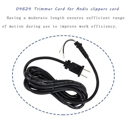 04624 Trimmer Cord for Andis Cord,Power Line for T-Outliner Clippers Hair Trimmer
