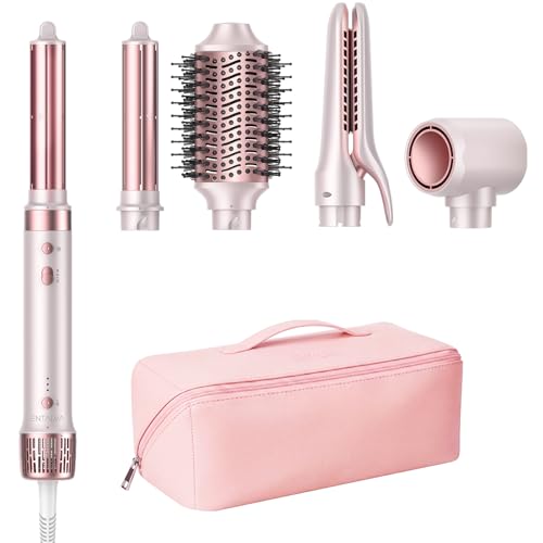 Entalva 5-in-1 Hot Air Styler - Blowout Brush Hair Dryer Set