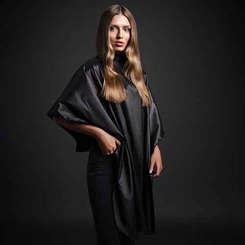 Fromm Professional Client Hair Styling and Hair Cutting Cape, Water and Stain Repellent Coating for Shampoo Bowl and Wet/Dry Cutting, 44" x 58", Gunmetal Grey