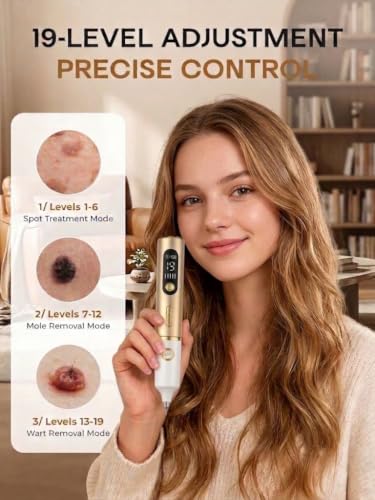 Skin Tag Remover Pen - 19 Intensity Levels & LED Light