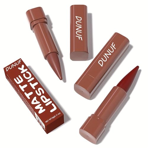 Matte Lip Liner Set Gradient Velvet Lip Crayon with Retractable and Long-Lasting Lipsticks for Women and Gift (5 Pcs #05-#09)