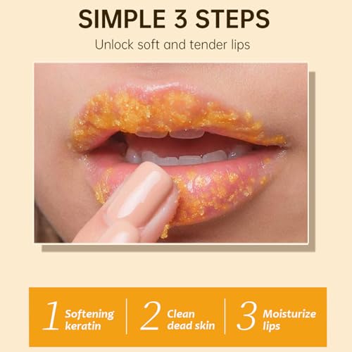Turmeric Lemon Lip Scrub with Aloe Vera - Exfoliating & Moisturizing