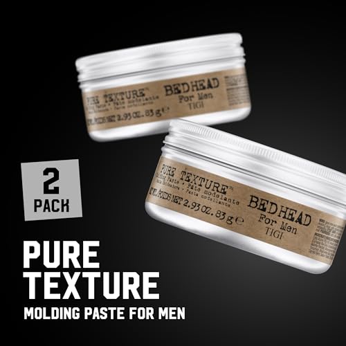 TIGI Bed Head Pure Texture Molding Paste for Men, 2.93 oz (2 Pack)