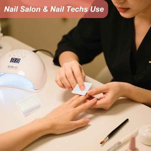 Eyxformula 270 Pcs Lint Free Nail Wipes - Thick and Absorbent Gel Polish Removal Cotton Pads Nail Supplies for Home & Salon Manicure