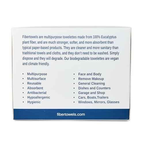 XL Disposable Face Towels 10¡± x 12¡± Eucalyptus Fiber Face Towelettes, Ultra Soft Facial Tissue Wipes for Women, Skin Friendly Dry Wipes Makeup Remover 50 Count (Pack of 1)