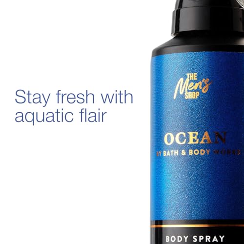 Bath & Body Works Men's Ocean Scent Body Spray - Fresh, Invigorating Fragrance