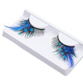 Blue Feather Eyelashes Dramatic Extra Long Cosplay Lashes