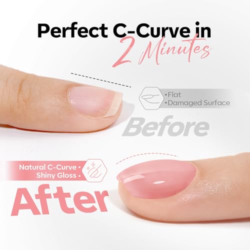 Modelones Builder Gel Peach Pink A6 No Top Coat Needed - Long-Lasting Nail Extension