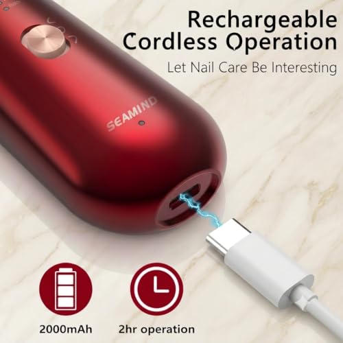 5-in-1 Electric Nail File Kit - Cordless Manicure & Pedicure Set