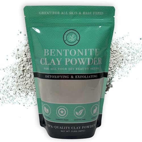 Bare Essentials Living - Bentonite Clay Powder and Activated Charcoal Powder Blend (8oz) Great for Charcoal Face Mask, Facial, Hair Mud Mask, DIY Bentonite Clay Toothpaste, & Charcoal for Soap Making