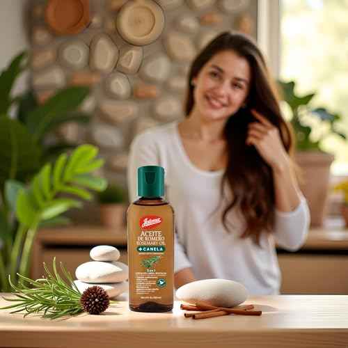 Jaloma Rosemary & Cinnamon Oil, 3 in 1 Forumula to Cleanse, Strengthen, and Revitalize Hair, 4 FL Oz Bottle