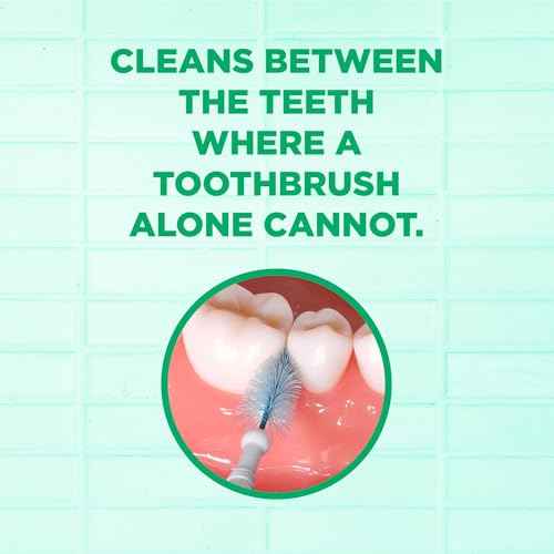 GUM Proxabrush Go-Betweens - Extra Wide - Interdental Brushes - Soft Bristled Dental Picks for Plaque Removal Health - Safe for Braces & Dental Devices, 10 Count(Pack of 4)