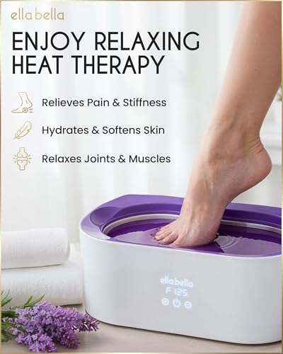ELLA BELLA Paraffin Wax Machine for Hands & Feet with Mitts