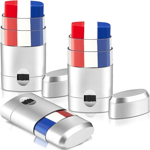 Maxcheck 3 Pcs Patriotic Eye Black Paint Sticks - Safe Sports