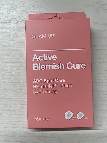 GLAM UP Hydrocolloid Blemish Pimple Zit Patches - Invisible Ultra Thin Spot Cover Stickers for Face and Skin, Strong Water-proof and Adhesive Overnight, Vegan-friendly (36 Count / 2 Sizes)