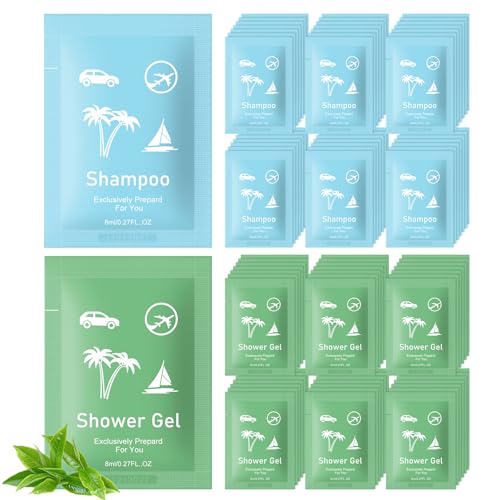 Bulk Hygiene Kits for Homeless ,Travel Size Body Wash and Shampoo Bulk 0.28fl Oz,Travel Size Shower Gel Set£¬Shampoo Bulk Travel Size ,Hotel Supplies for Guests (0.28fl Oz(Pack of 200), 200, Count)