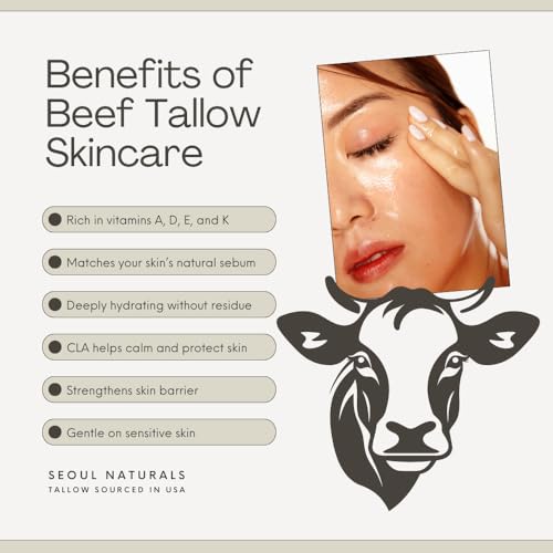 Seoul Naturals Tallow Soap, Vanilla, Lavender, Honey, k beauty, 5 oz each, Set of 3