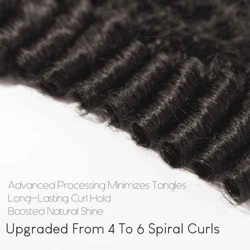 WEQUEEN Burmese Curly Bundles Human Hair 16A Brazilian Virgin Hair 20 Inch Thick Weave Natural Black